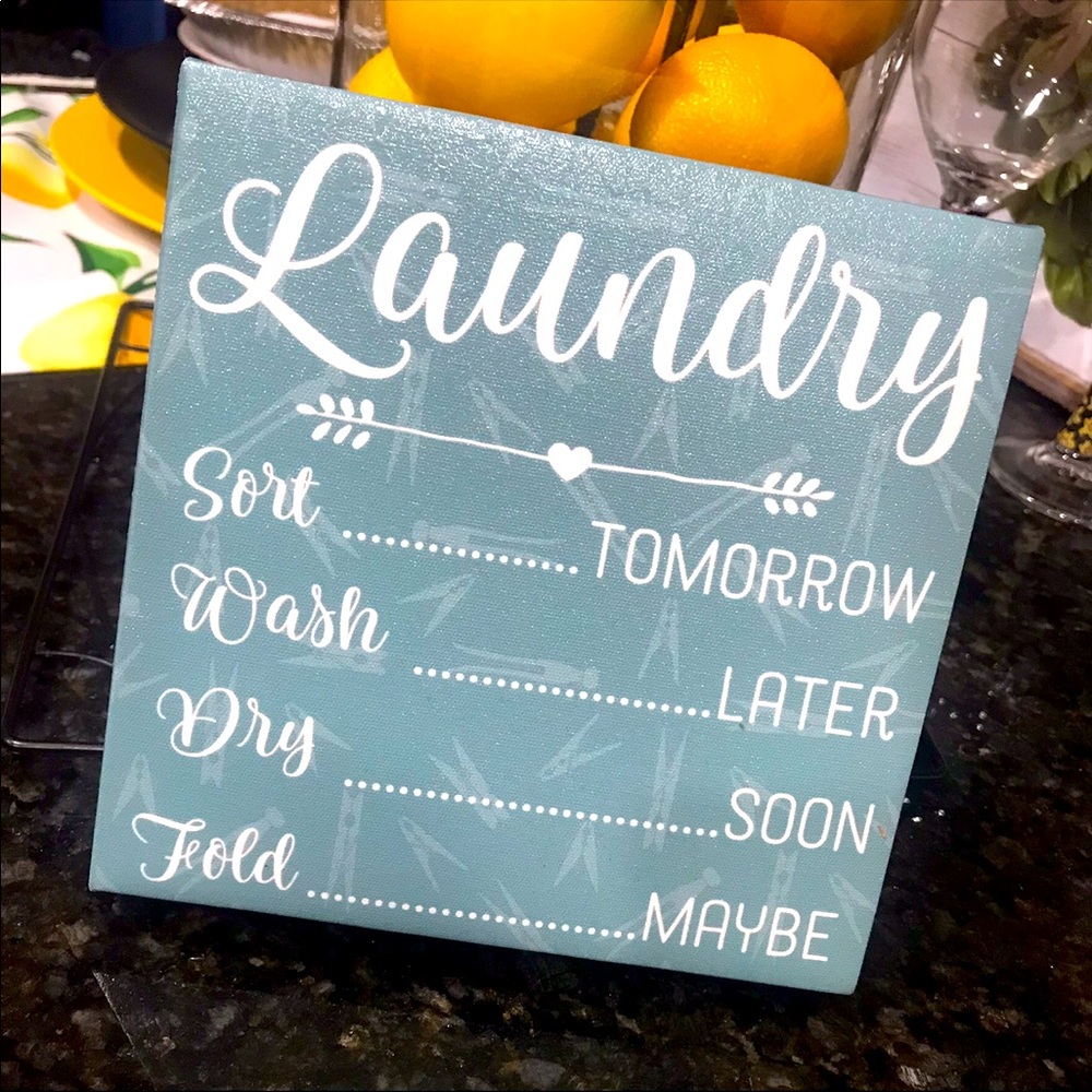 ๐NWT Laundry Room Wall Decor - Picture 1 of 4